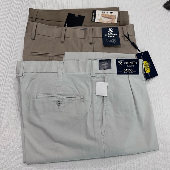 Daniel Cremieux Other - Lot of 3- pairs of dress pants. Murano Men's Chinos in Light Gray and Tan